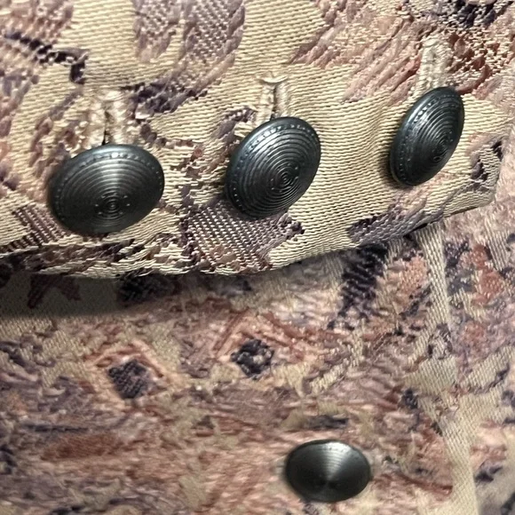 Vintage Gina Blanez Brocade Equestrian
Western Jacket, Button Front. Size S -021 - Picture 4 of 8